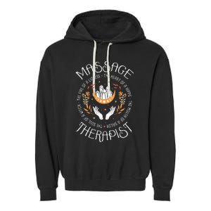 Massage Therapist Masseuse Massage Therapy Massotherapist Garment-Dyed Fleece Hoodie