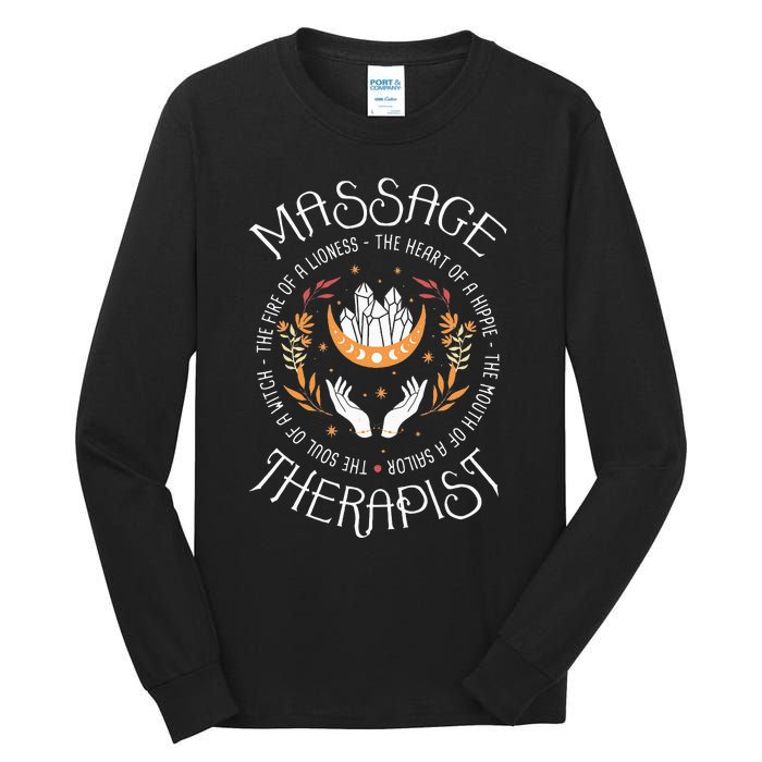 Massage Therapist Masseuse Massage Therapy Massotherapist Tall Long Sleeve T-Shirt