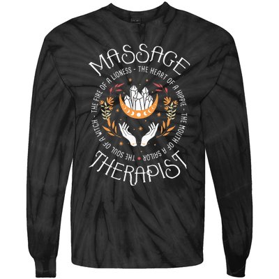 Massage Therapist Masseuse Massage Therapy Massotherapist Tie-Dye Long Sleeve Shirt