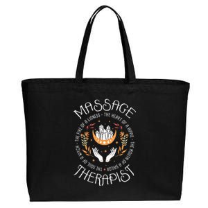 Massage Therapist Masseuse Massage Therapy Massotherapist Cotton Canvas Jumbo Tote