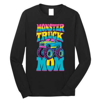 Monster Truck Mom Birthday Party Monster Truck Long Sleeve Shirt