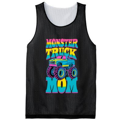 Monster Truck Mom Birthday Party Monster Truck Mesh Reversible Basketball Jersey Tank