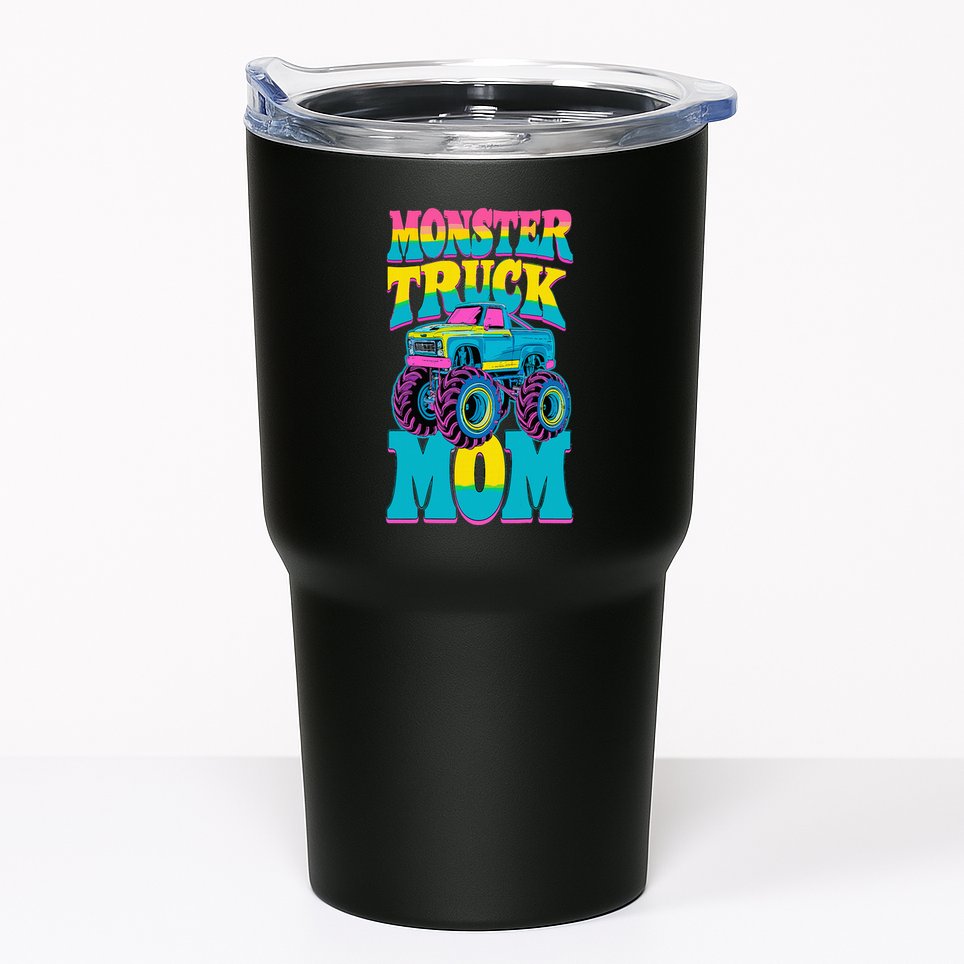 Monster Truck Mom Birthday Party Monster Truck Tumbler