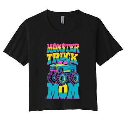 Monster Truck Mom Birthday Party Monster Truck Crop Top