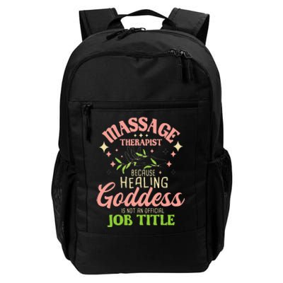 Massage Therapist Masseuse Massage Therapy Massotherapist Daily Commute Backpack