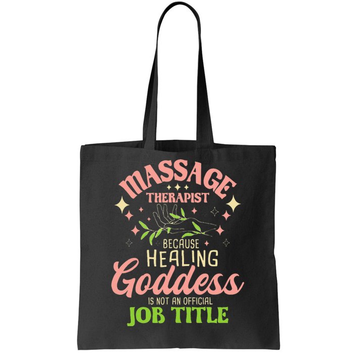 Massage Therapist Masseuse Massage Therapy Massotherapist Tote Bag