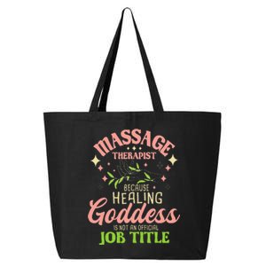 Massage Therapist Masseuse Massage Therapy Massotherapist 25L Jumbo Tote