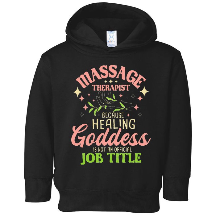 Massage Therapist Masseuse Massage Therapy Massotherapist Toddler Hoodie