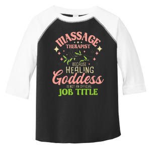 Massage Therapist Masseuse Massage Therapy Massotherapist Toddler Fine Jersey T-Shirt