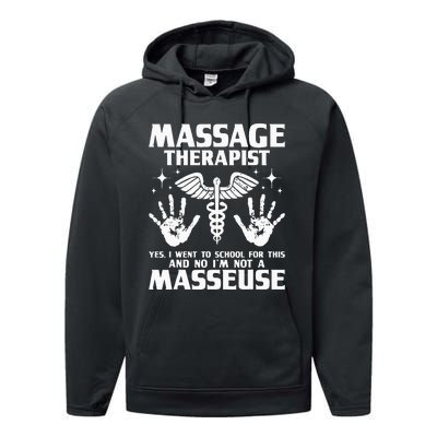 Massage Therapist Massotherapist Massage Therapy Massager Performance Fleece Hoodie