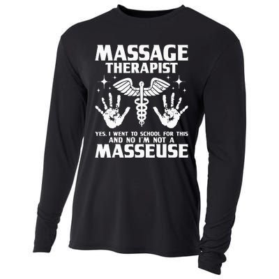 Massage Therapist Massotherapist Massage Therapy Massager Cooling Performance Long Sleeve Crew