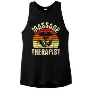 Massage Therapist Massotherapist Masseuse Theraphy Healing Ladies PosiCharge Tri-Blend Wicking Tank