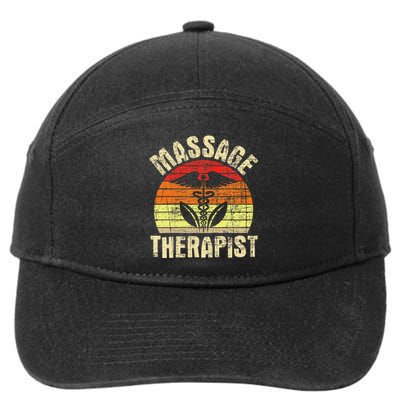 Massage Therapist Massotherapist Masseuse Theraphy Healing 7-Panel Snapback Hat