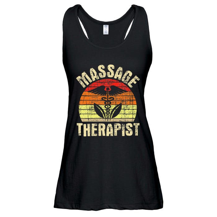 Massage Therapist Massotherapist Masseuse Theraphy Healing Ladies Essential Flowy Tank