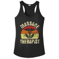 Massage Therapist Massotherapist Masseuse Theraphy Healing Ladies PosiCharge Competitor Racerback Tank