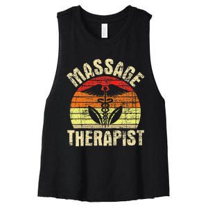 Massage Therapist Massotherapist Masseuse Theraphy Healing Women's Racerback Cropped Tank