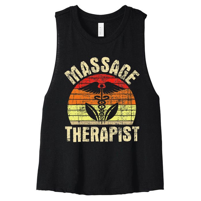 Massage Therapist Massotherapist Masseuse Theraphy Healing Women's Racerback Cropped Tank