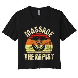 Massage Therapist Massotherapist Masseuse Theraphy Healing Women's Crop Top Tee