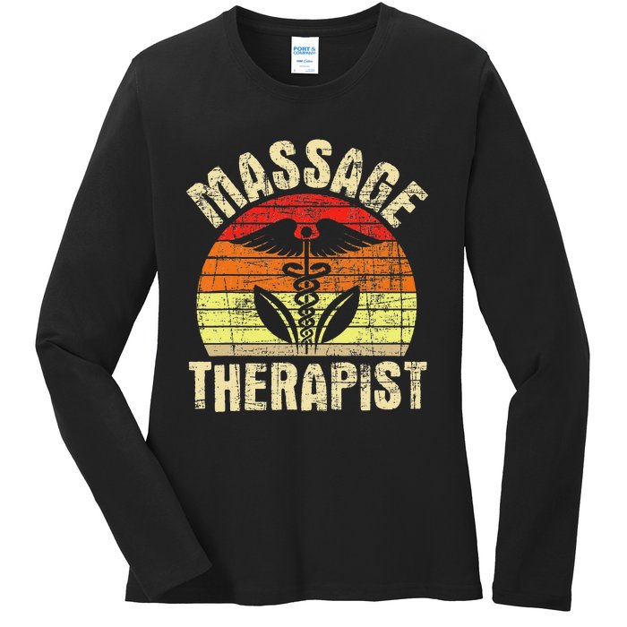 Massage Therapist Massotherapist Masseuse Theraphy Healing Ladies Long Sleeve Shirt