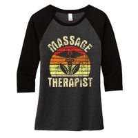 Massage Therapist Massotherapist Masseuse Theraphy Healing Women's Tri-Blend 3/4-Sleeve Raglan Shirt