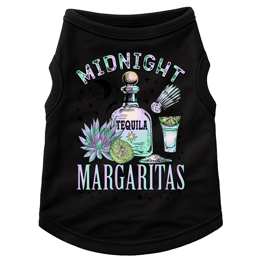 Midnight Tequila Margaritas Lime Tequila Magic Witches Great Gift Doggie Tank