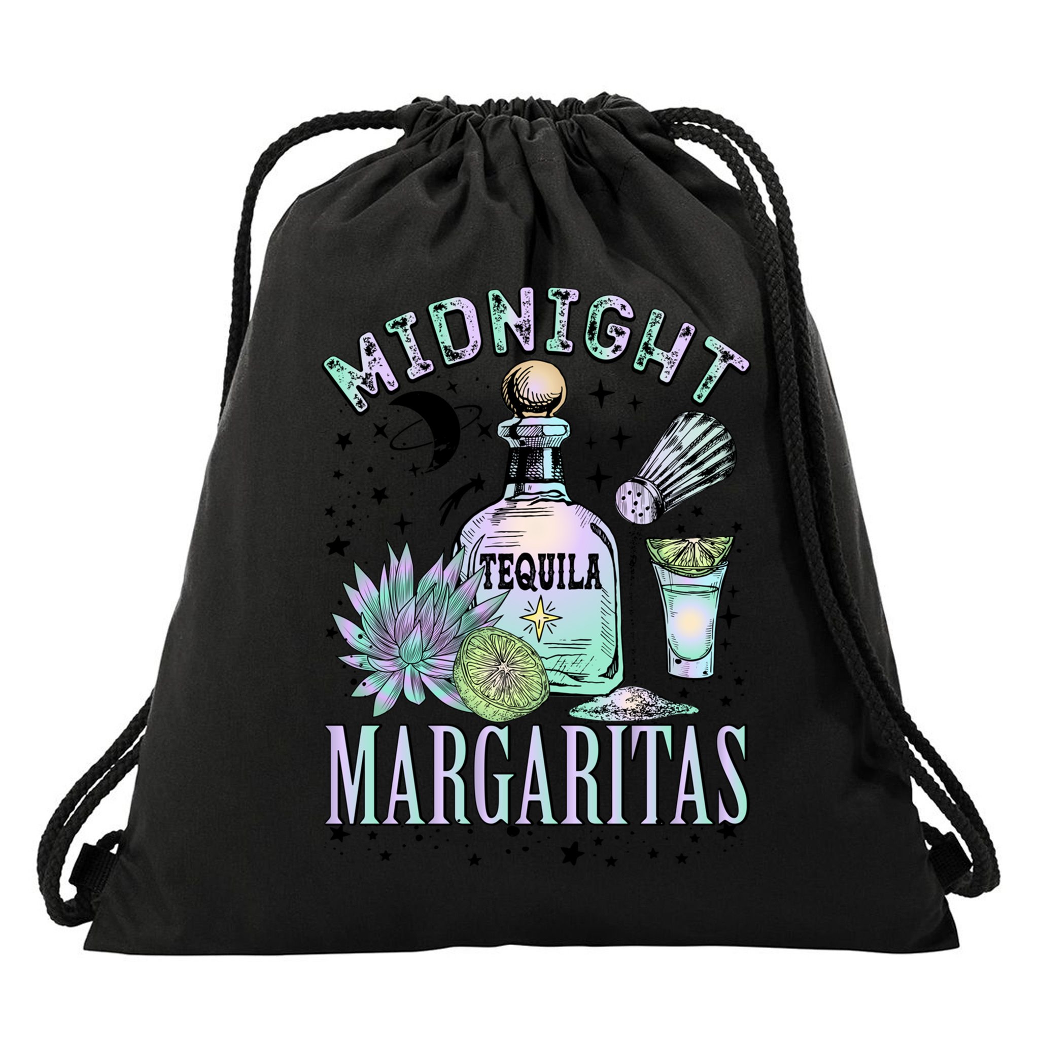 Midnight Tequila Margaritas Lime Tequila Magic Witches Great Gift Drawstring Bag