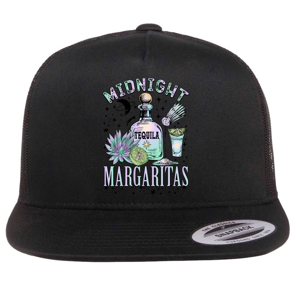 Midnight Tequila Margaritas Lime Tequila Magic Witches Great Gift Flat Bill Trucker Hat