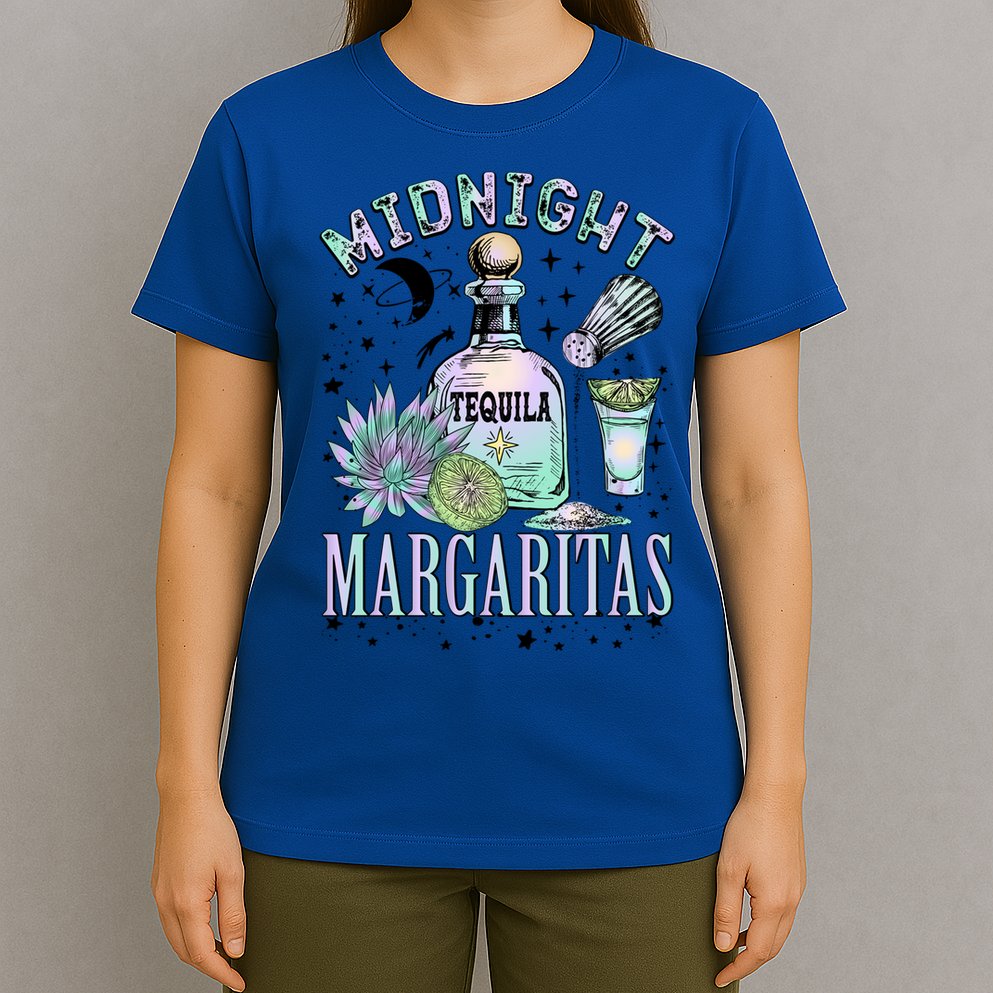 Midnight Tequila Margaritas Lime Tequila Magic Witches Great Gift T-Shirt