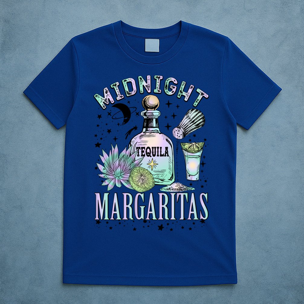 Midnight Tequila Margaritas Lime Tequila Magic Witches Great Gift T-Shirt