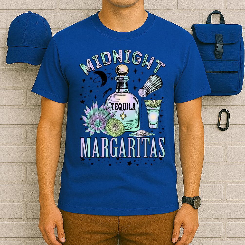 Midnight Tequila Margaritas Lime Tequila Magic Witches Great Gift T-Shirt