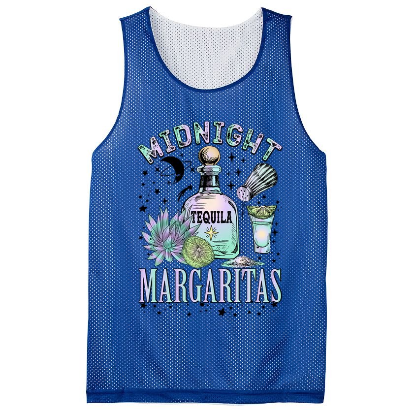 Midnight Tequila Margaritas Lime Tequila Magic Witches Great Gift Mesh Reversible Basketball Jersey Tank