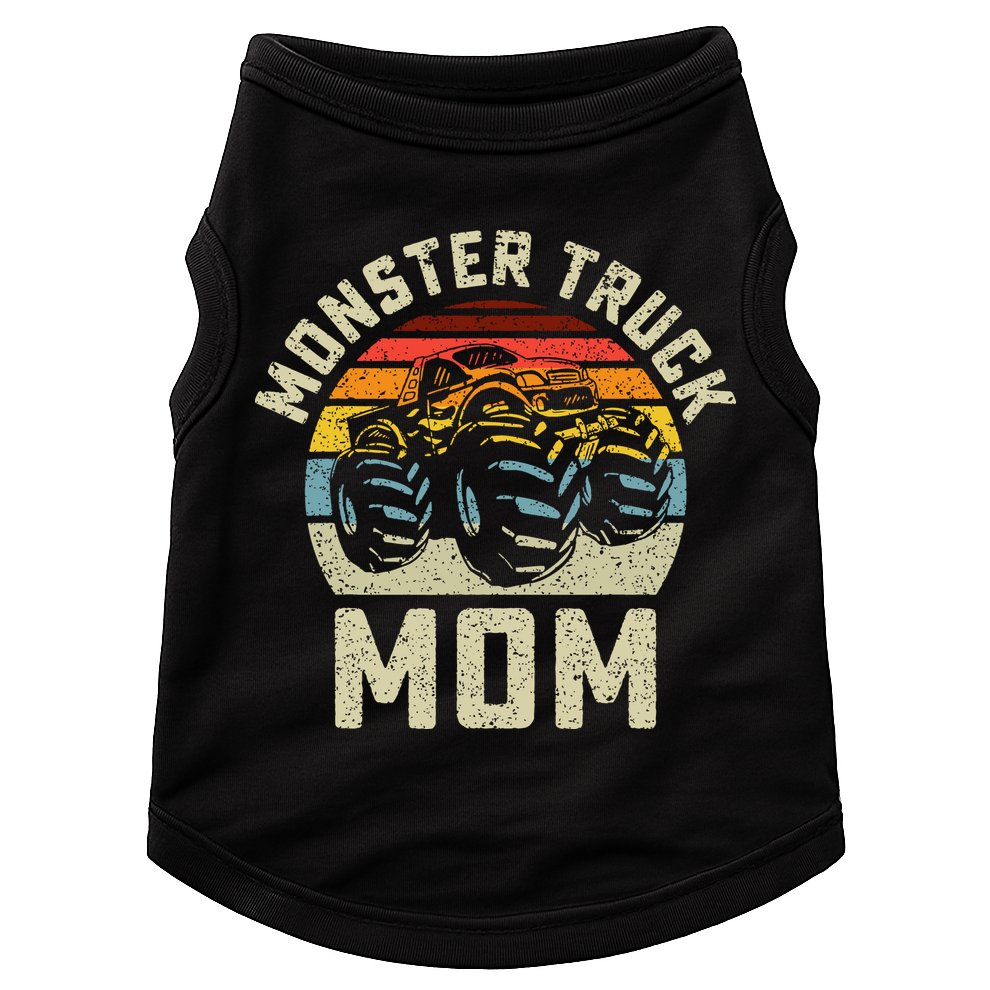 Monster Truck Mom Vintage Retro Style Women Doggie Tank