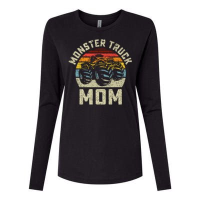 Monster Truck Mom Vintage Retro Style Women Womens Cotton Relaxed Long Sleeve T-Shirt