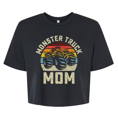 Monster Truck Mom Vintage Retro Style Women Bella+Canvas Jersey Crop Tee