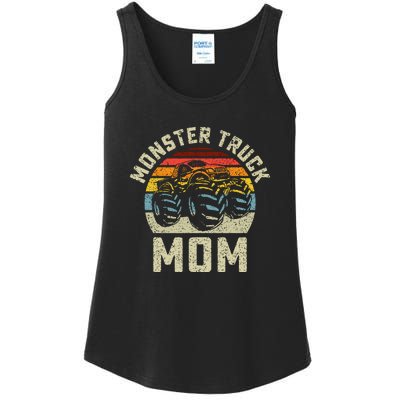 Monster Truck Mom Vintage Retro Style Women Ladies Essential Tank