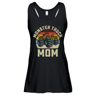 Monster Truck Mom Vintage Retro Style Women Ladies Essential Flowy Tank