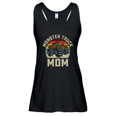 Monster Truck Mom Vintage Retro Style Women Ladies Essential Flowy Tank