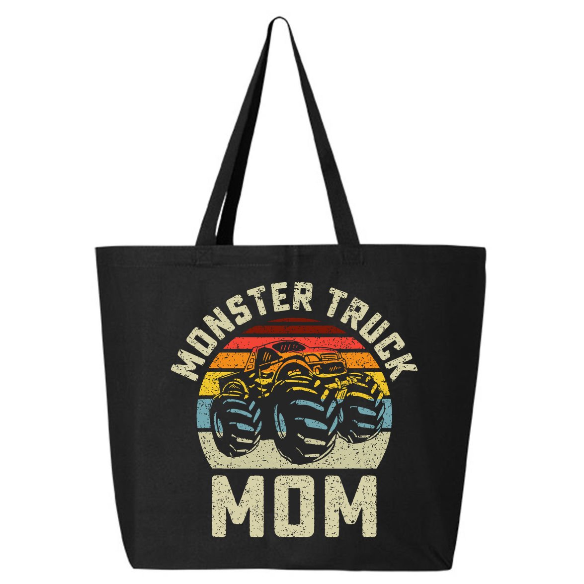 Monster Truck Mom Vintage Retro Style Women 25L Jumbo Tote