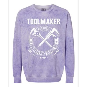 Machine Tool Machinist Colorblast Crewneck Sweatshirt