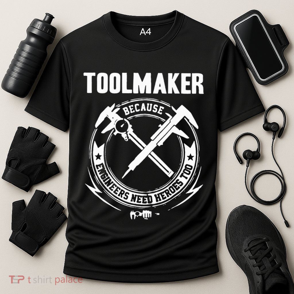 Machine Tool Machinist Cooling Performance Crew T-Shirt