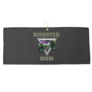 Monster Truck MOM Monster Truck Are My Jam Truck Lovers Large Microfiber Waffle Golf Towel