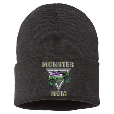 Monster Truck MOM Monster Truck Are My Jam Truck Lovers Sustainable Knit Beanie