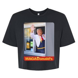 Magadonalds Trump Mcdonalds Bella+Canvas Jersey Crop Tee