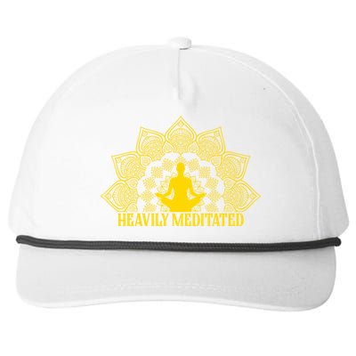 Meditate Tee Meditation Tees Heavily Meditated Gift Snapback Five-Panel Rope Hat