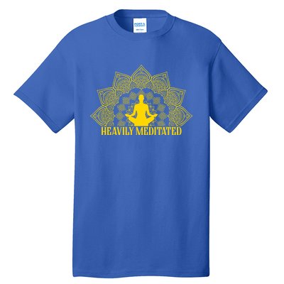 Meditate Tee Meditation Tees Heavily Meditated Gift Tall T-Shirt