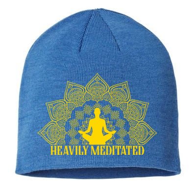 Meditate Tee Meditation Tees Heavily Meditated Gift Sustainable Beanie