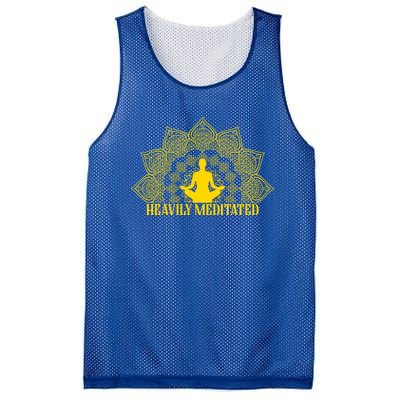 Meditate Tee Meditation Tees Heavily Meditated Gift Mesh Reversible Basketball Jersey Tank