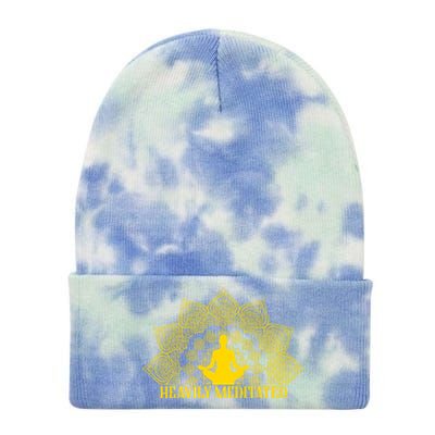 Meditate Tee Meditation Tees Heavily Meditated Gift Tie Dye 12in Knit Beanie