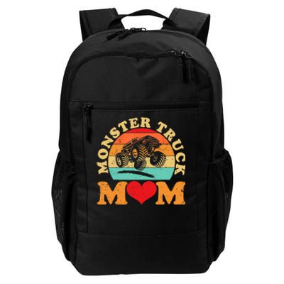 Monster Truck Mom Retro Vintage Monster Truck Mother's Day Daily Commute Backpack