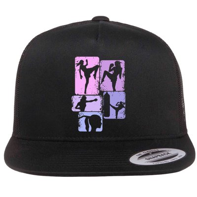 Muay Thai Flat Bill Trucker Hat